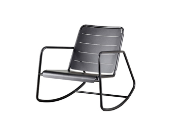 Cane-Line Copenhagen Schaukelstuhl grau