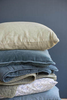 Preview: IB Laursen Kissen Velour Navy