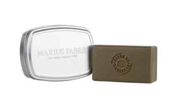 Marius Fabre Nature Blockseife mit Metallbox