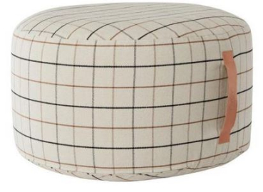 OyOy Pouf Ø 65 cm Baumwolle kariert