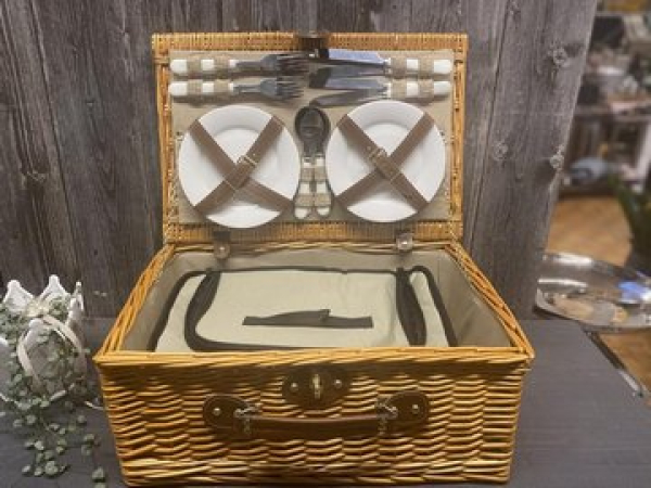 Picknick - Koffer natur für 4 Personen
