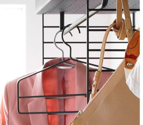 String Kleiderbügel schwarz