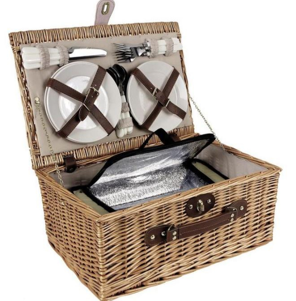 Picknick - Koffer natur für 4 Personen